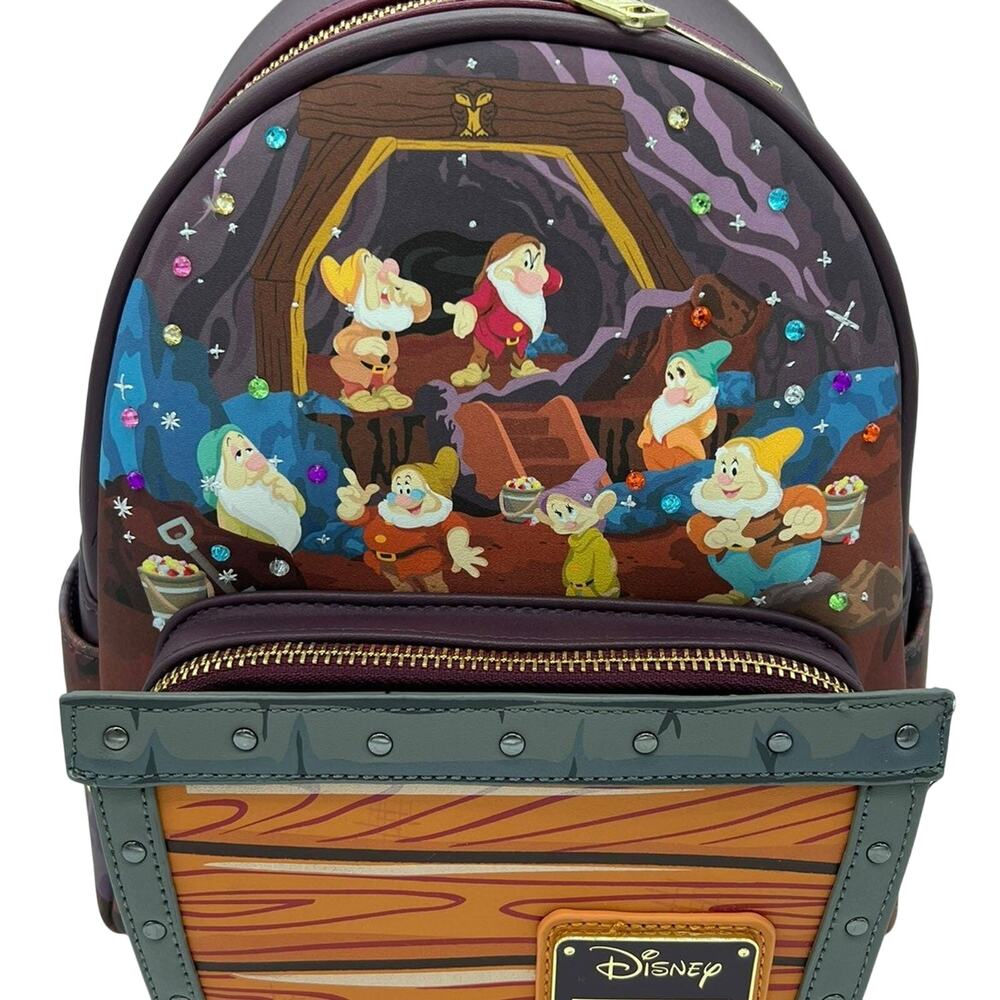 New PinkCON - Loungefly Disney Seven Dwarf Mine Cart Mini Backpack
